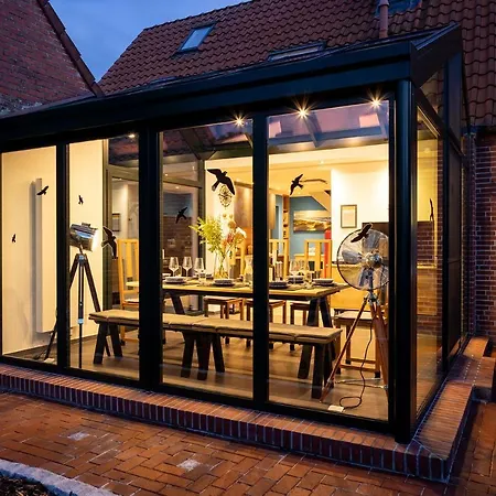Auszeithaus Pilsum - Wintergarten, Sauna, E-ladesaule - 8 Personen Holiday home Krummhoern